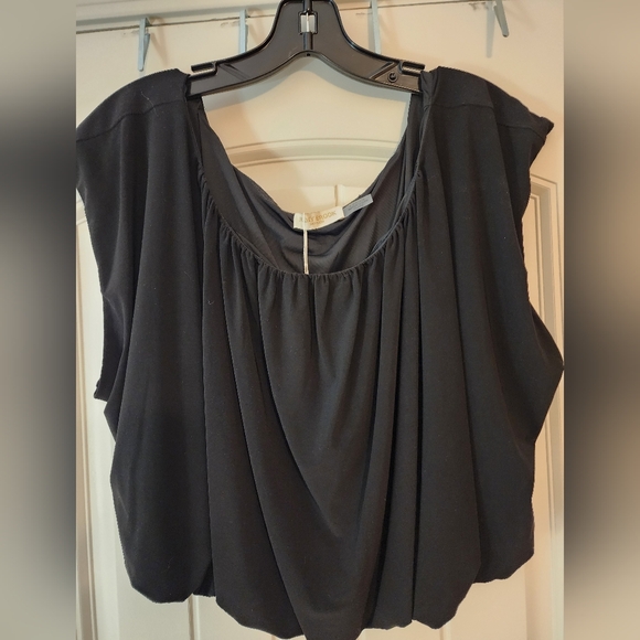 Ramy Brook NWT Black Women's Pleated Bubble Top $250 Size XXL Club Party - Picture 2 of 9